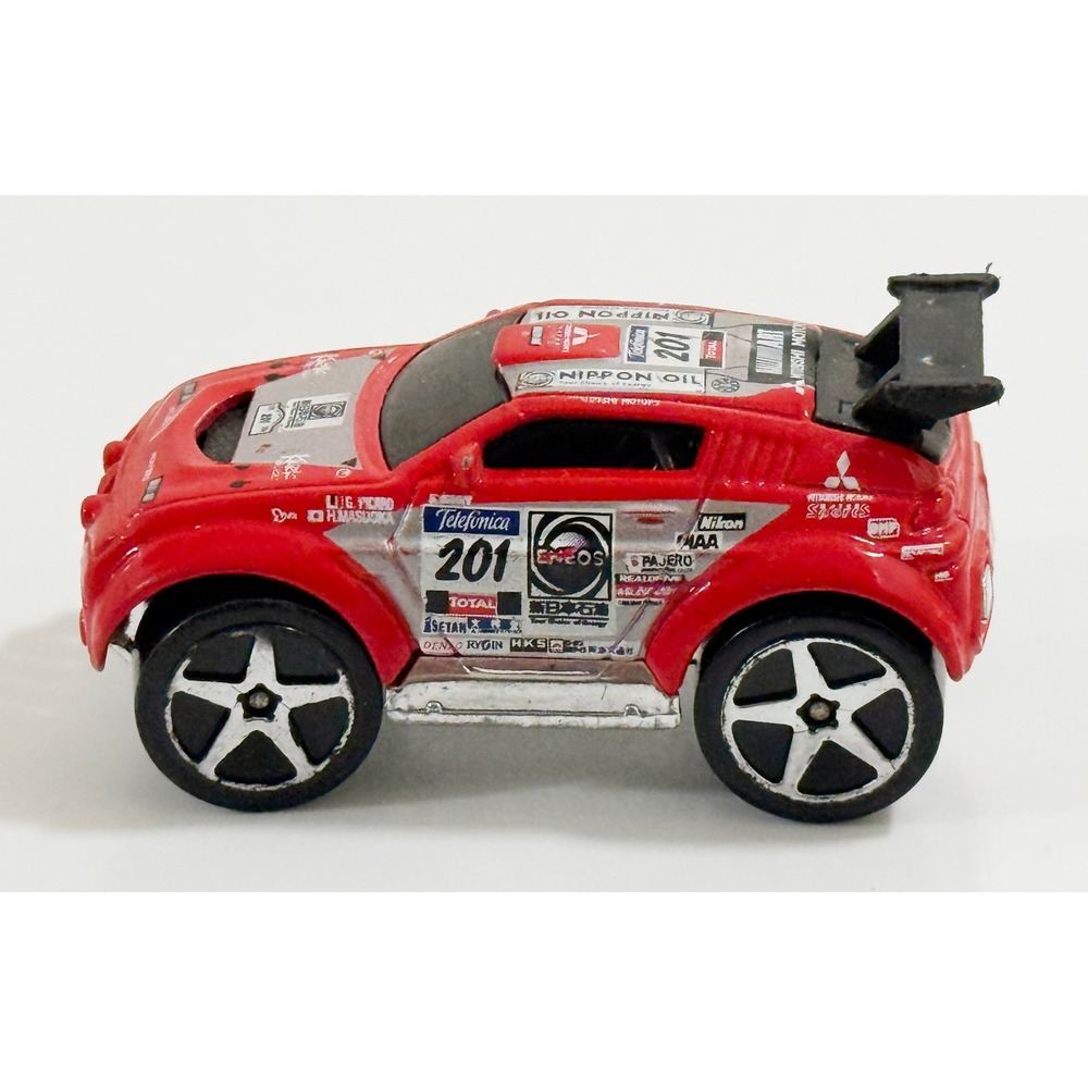 Hot Wheels Mitsubishi Pajero Kids 1:64 Red Rally Car‎ Eneos Decals 2004